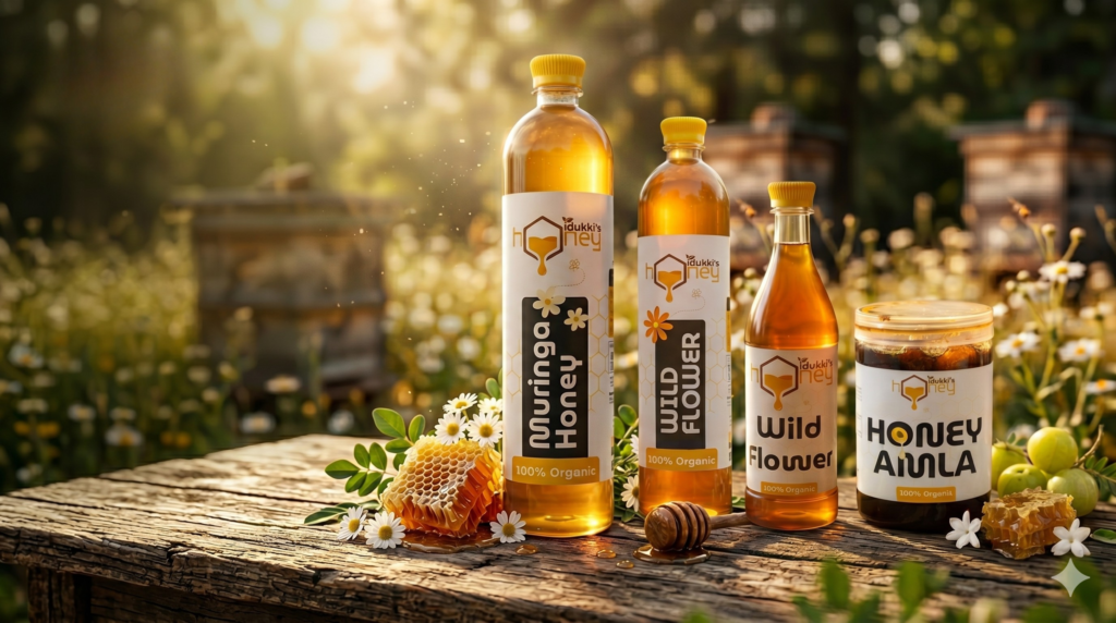 idukky's honey web banner